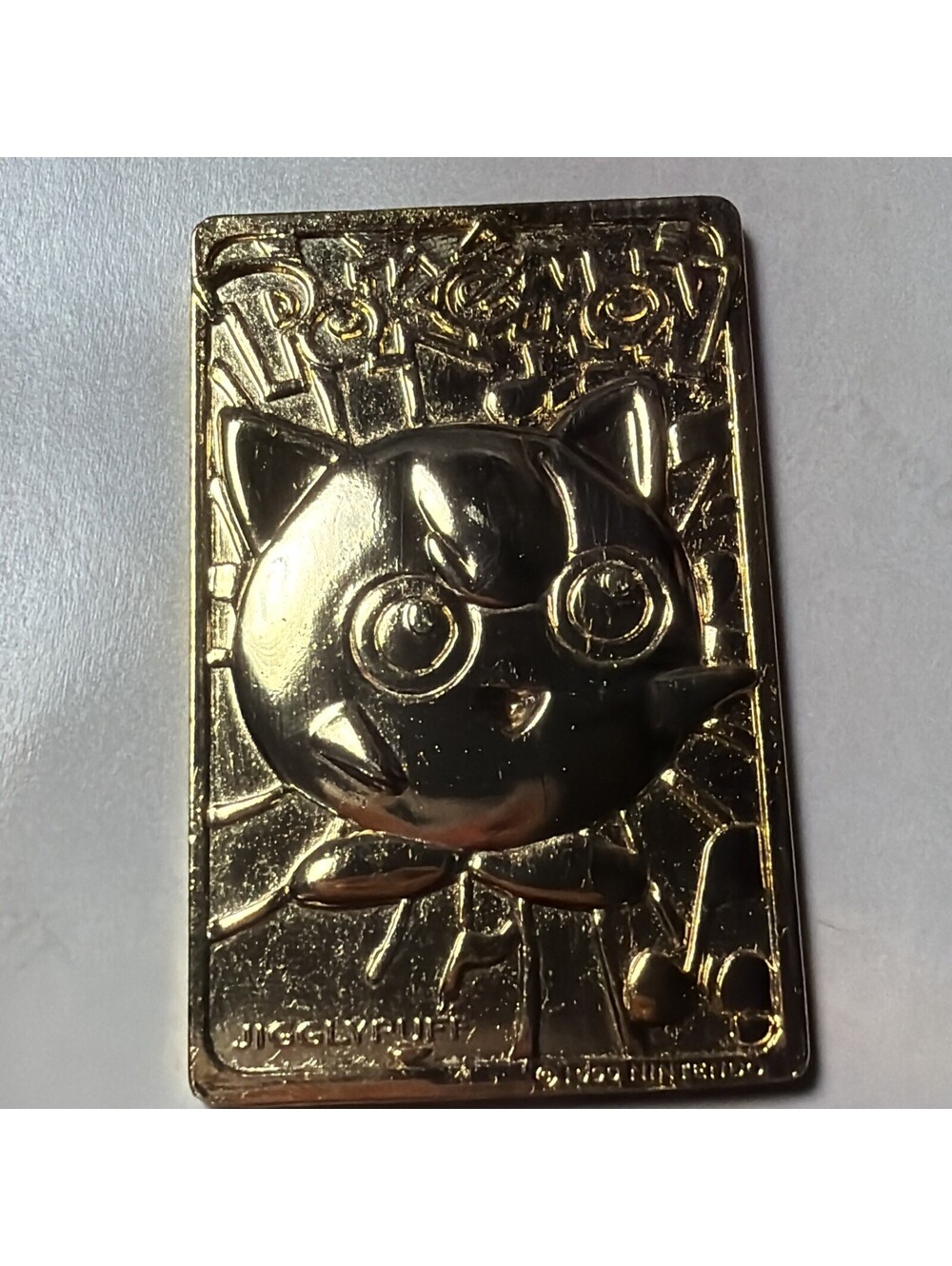 RARE Jigglypuff Pokémon Special Edition 23 Karat Gold-Plated Trading Card 1999